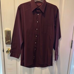 Covington Burgundy Dress Shirt
